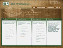 Tablet Screenshot of easternstatespackaging.com
